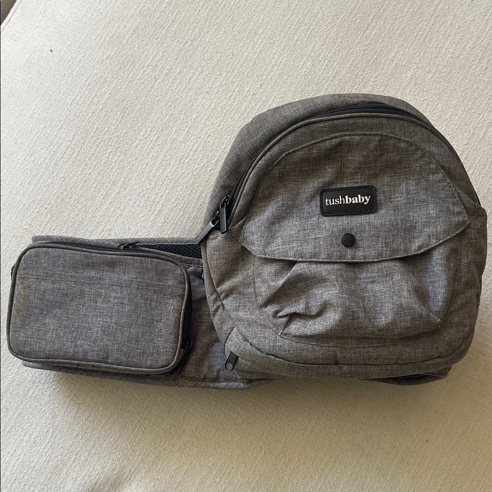 Black and Gray Tushbaby Carrier